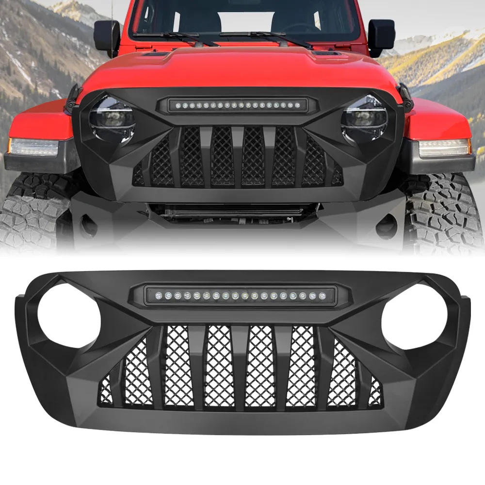 Demon Grille W/ LED Off-Road Lights For 18+ Wrangler JL & Gladiator JT W/O TrailCam product image