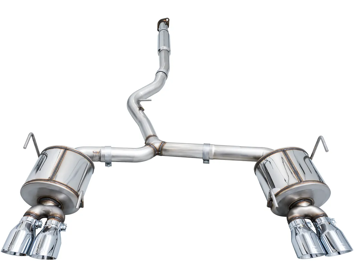AWE Track Edition Axleback Exhaust for VB Subaru WRX - Diamond Black Tips 3020-43424 product image