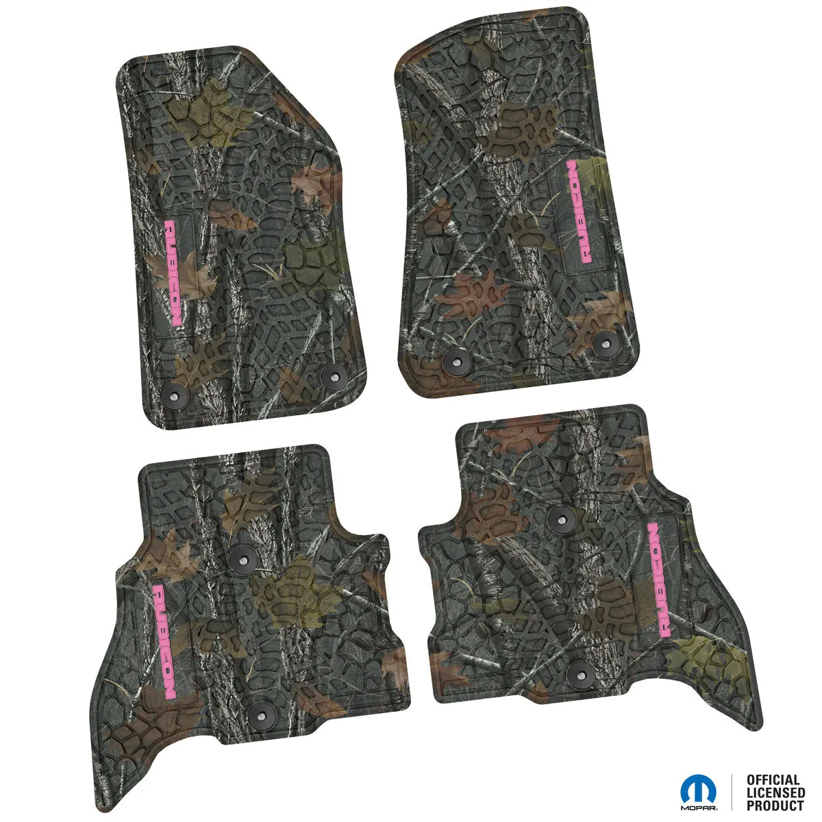 21-24 Jeep 4xe Front and RearTire Tread/Scorched Earth Scene w/ Rubicon Insert - Black w/ Red Insert product image