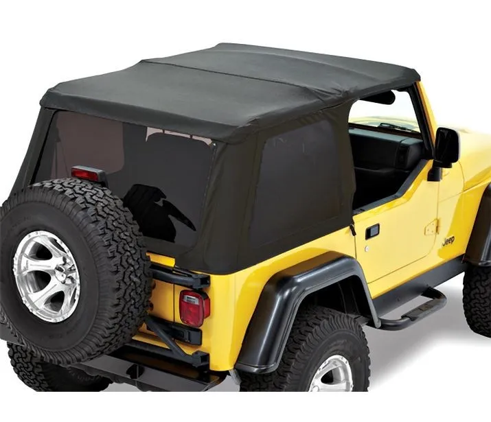 Black Twill Trektop NX Black Twill Trektop NX Black Twill Wrangler TJ 97-06 (except Unlimited); No doors included; Tinted side and rear windows product image