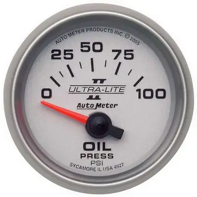 AutoMeter 2-1/16 In. Oil Pressure, 0-100 Psi, Ultra-Lite II