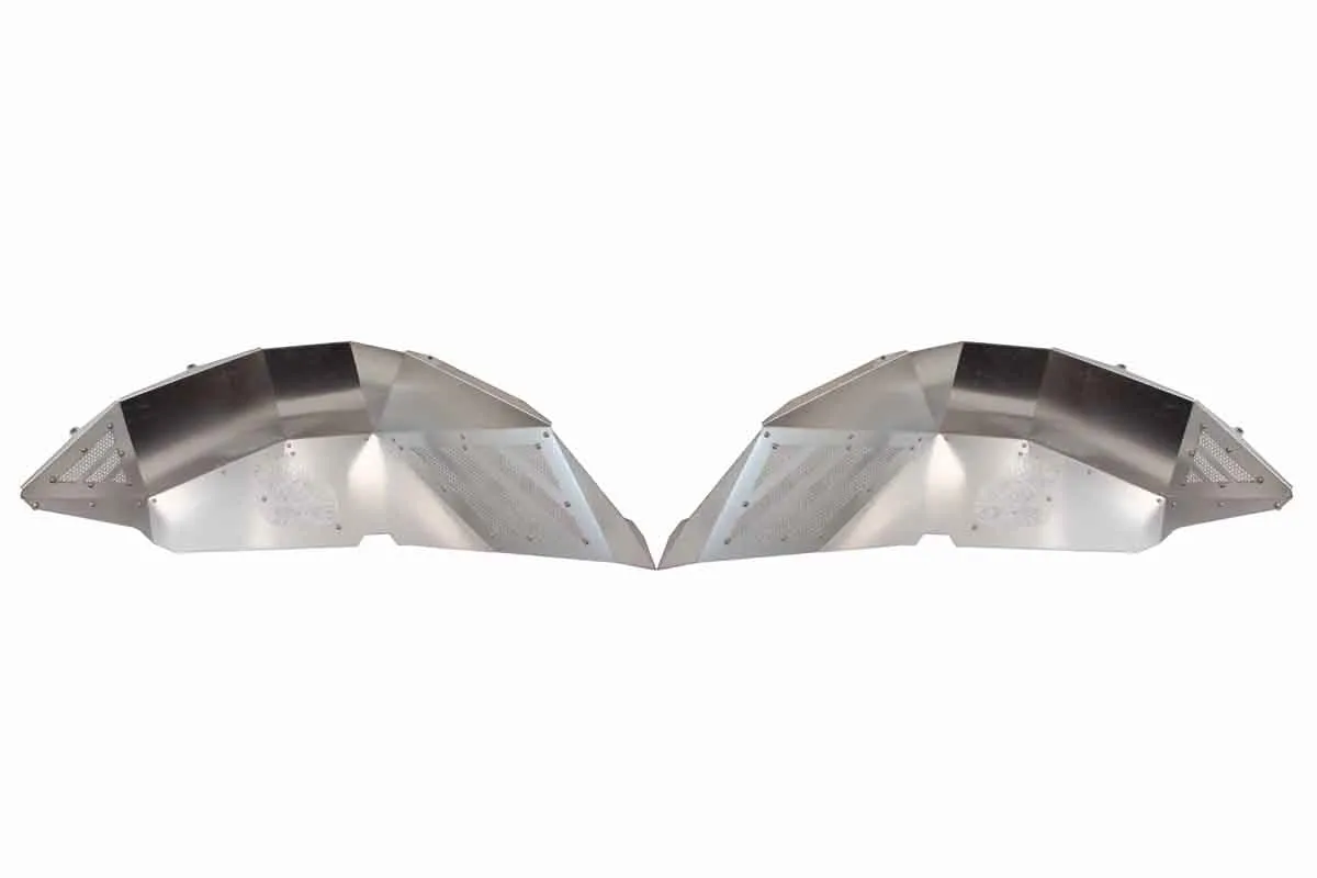 Fishbone Offroad RAW Aluminum Inner Fenders for 2018 & Up Jeep Wrangler/Gladiator FB33192F product image