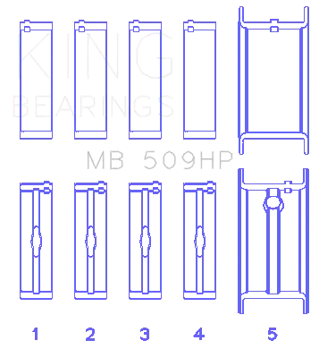 King Engine Bearings Main Brng Chev sb 400