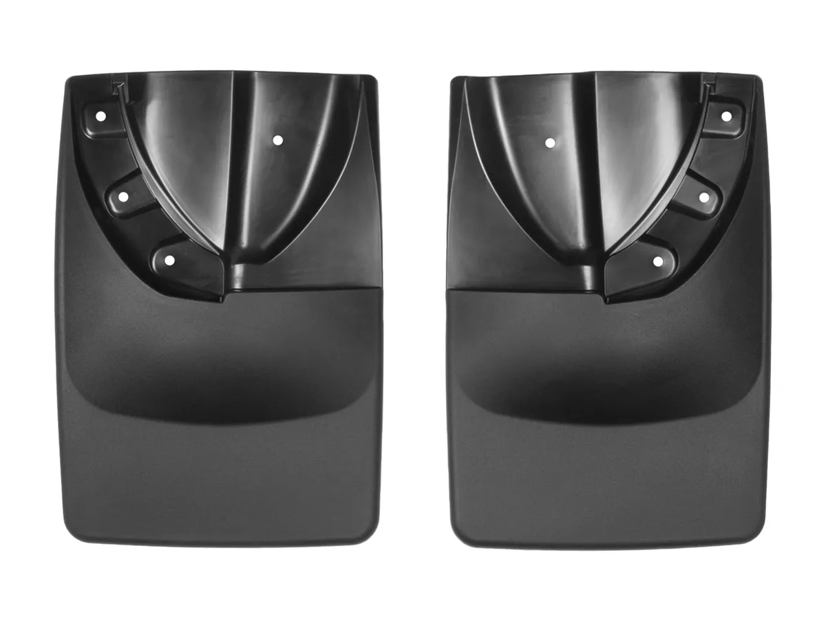 Black No Drill MudFlaps Toyota Tacoma 2016 + No fender flares/molding product image