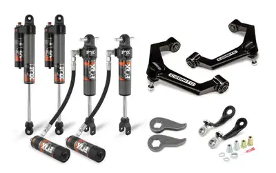 Cognito Motorsports Truck 3-Inch Elite Leveling Kit with Fox 2.5 Elite Performance Series Shocks for 2011-2019 Silverado/Sierra 2500/3500 2WD/4WD Cognito
