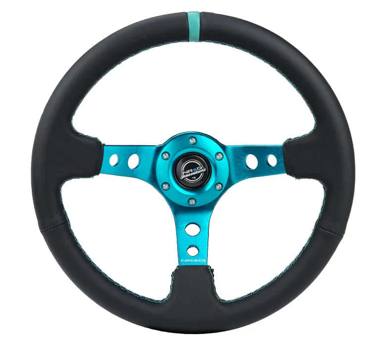 Steering Wheel 350mm 3in Dish Black Leather product image