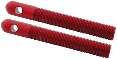 Allstar Performance Alum Hood Pins 1/2in 1/4in Holes Red 2pk