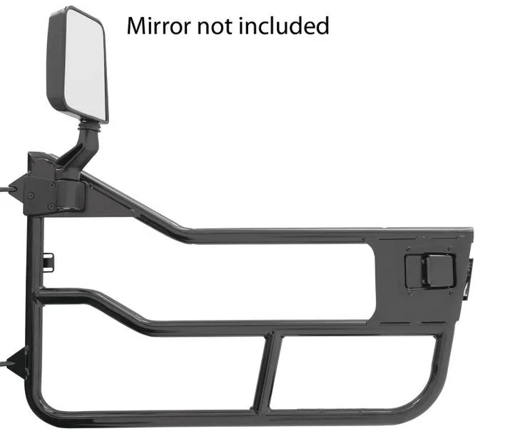 Bestop Jeep Tube Doors HighRock 4x4 Element Doors For Jeep 1997-2006 Wrangler TJ Front Matte Black Bestop