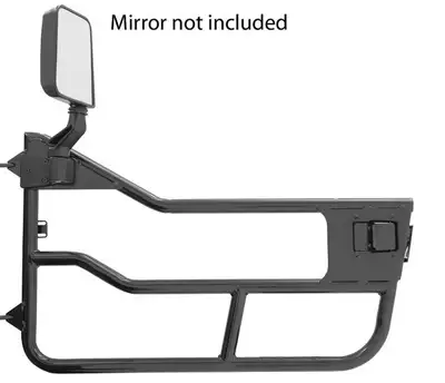 Bestop Jeep Tube Doors HighRock 4x4 Element Doors For Jeep 1997-2006 Wrangler TJ Front Matte Black Bestop