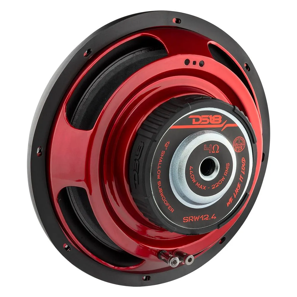 SRW Shallow-Mount 12" Subwoofer 220 Watts Rms SVC 4-Ohm product image