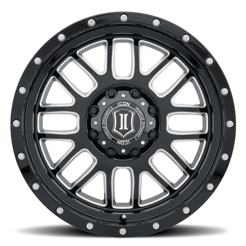 ICON Alloys Alpha, Gloss Black, Milled Windows, 20x9 / 5x150, 16mm OS, 5.625" BS product image