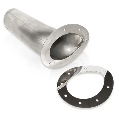 Stainless Works Through body Exhaust Tip Teardrop Style 3in Inlet