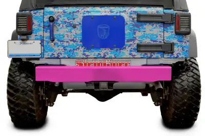 Steinjager Bumpers 2007-2018 Bumper, Rear Cap Style Hot Pink