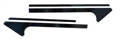 Dominator Race Body Pillar Post Alum Black Pair Late Model