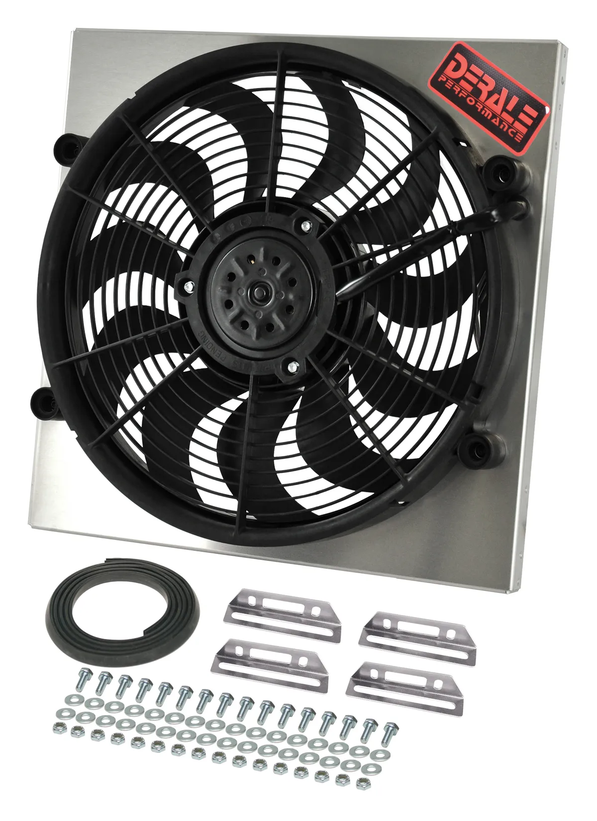 Derale 16818 Powerpack - High Output Single 17 Electric RAD Fan/Aluminum Shroud Kit product image