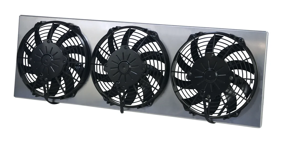 Derale 16839 Powerpack - High Output Triple 9 Electric RAD Fan/Aluminum Shroud Kit product image