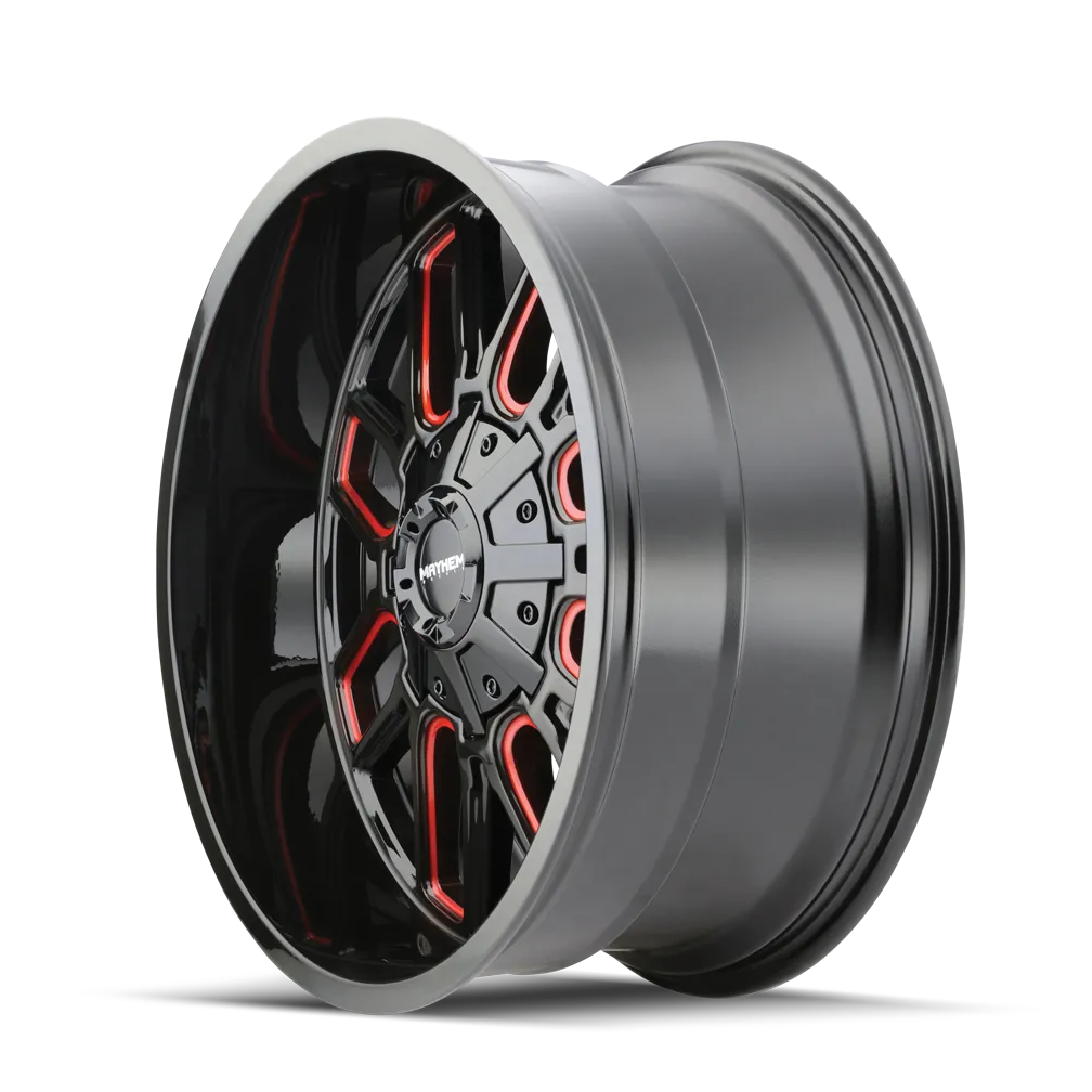 Mayhem Offroad Wheels Cogent 8107 RD 20x10 Prism Red Black -19 Off Set 6 Lug 4.75 BSM 106 Bore Cast Aluminum product image