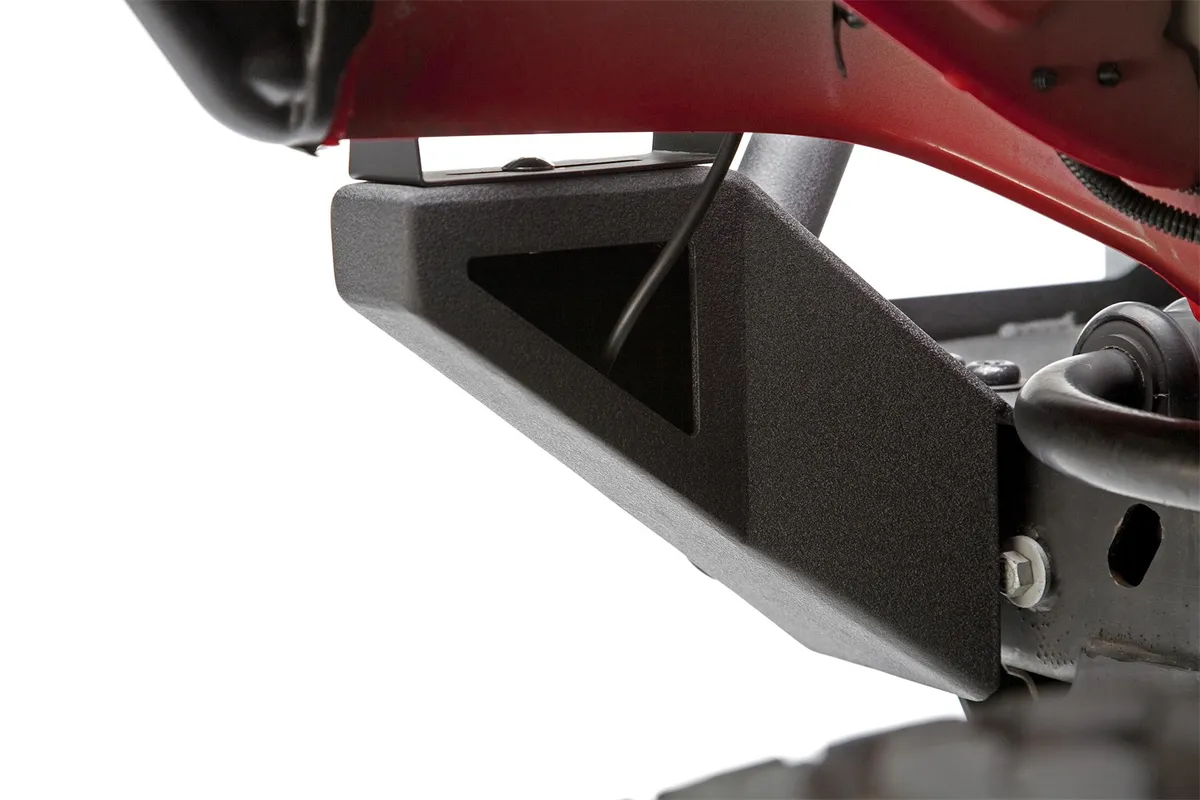 Front Base Bumper; w/Shackle Mount; Intergrated Winch Plate; 4 Light Mounting Points; Textured Black Powder Coat; product image