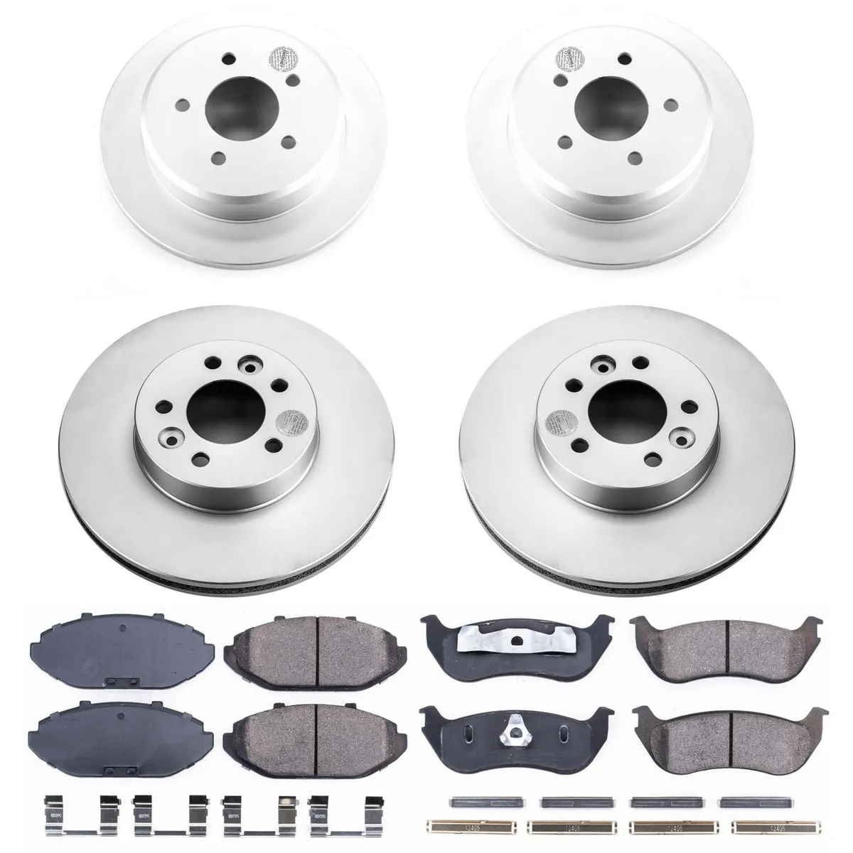 Z17 Geomet Coated Rotor Kit: Genuine Geomet Fully Coated Rotors; Ceramic Pads W/Hardware product image