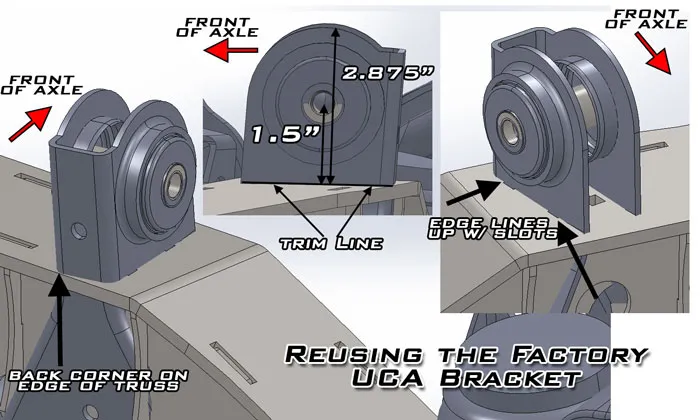 9306 Jeep TJ D30 Front Axle Truss product image