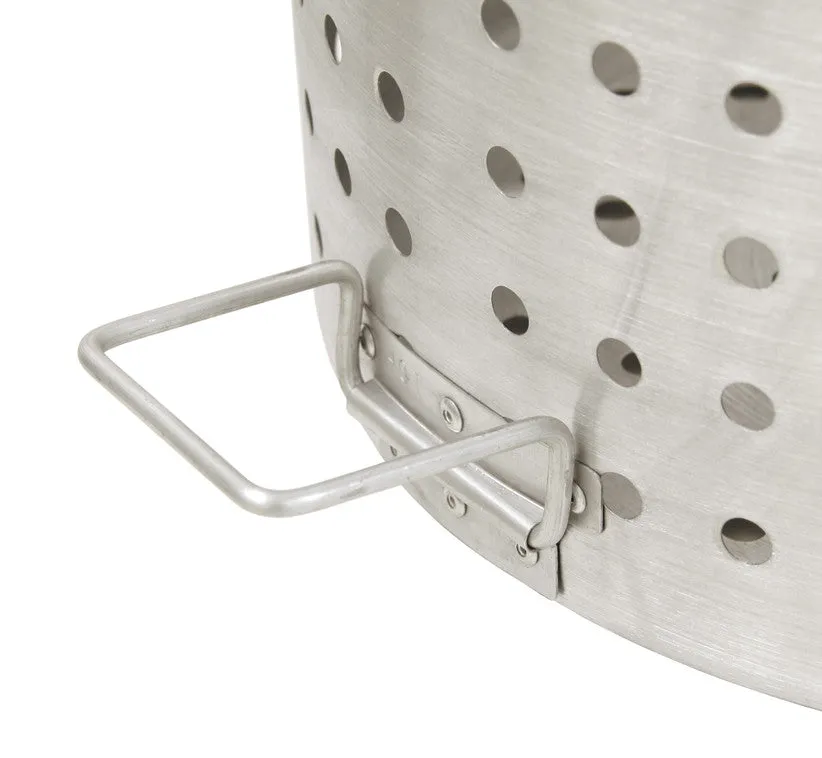 80qt Bayou Boiler Domed Lid Reinforced Basket With Helper Handle product image