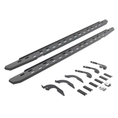 Go Rhino RealTruck (Go Rhino) RB30 Slim Running boards - Complete Kit 2024-2025 Toyota Tacoma; Double Cab