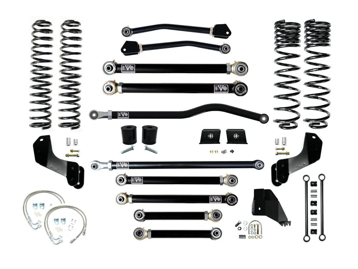 EVO Manufacturing 4.5" Heavy Duty Gas JT Gladiator Lift Kit Enforcer Suspension Systems Heavy Duty