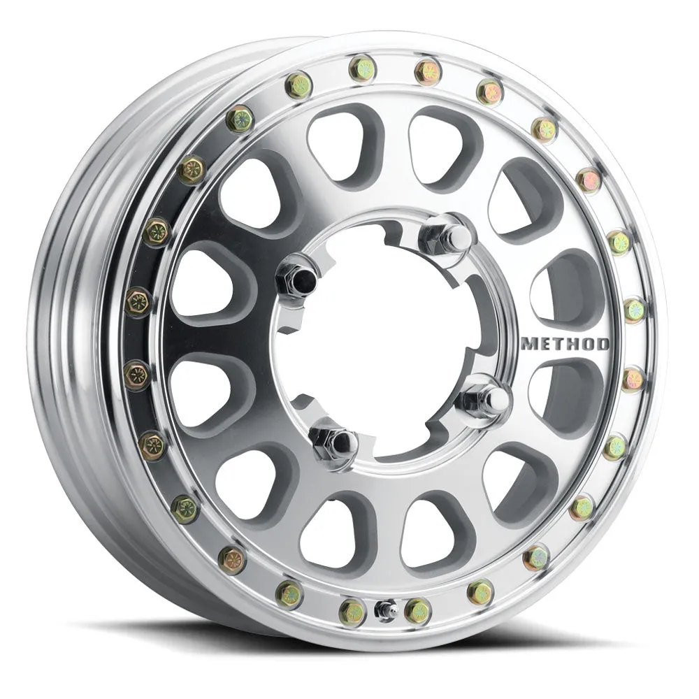 Method Race Wheels Mr401r UTV Beadlock 15x5 5+0/+46mm Offset 4x136 106mm Centerbore Raw Machi