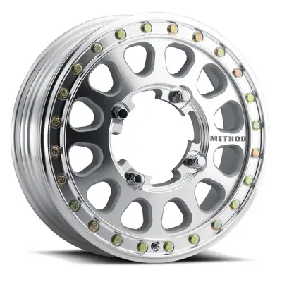 Method Race Wheels Mr401r UTV Beadlock 15x5 5+0/+46mm Offset 4x136 106mm Centerbore Raw Machi