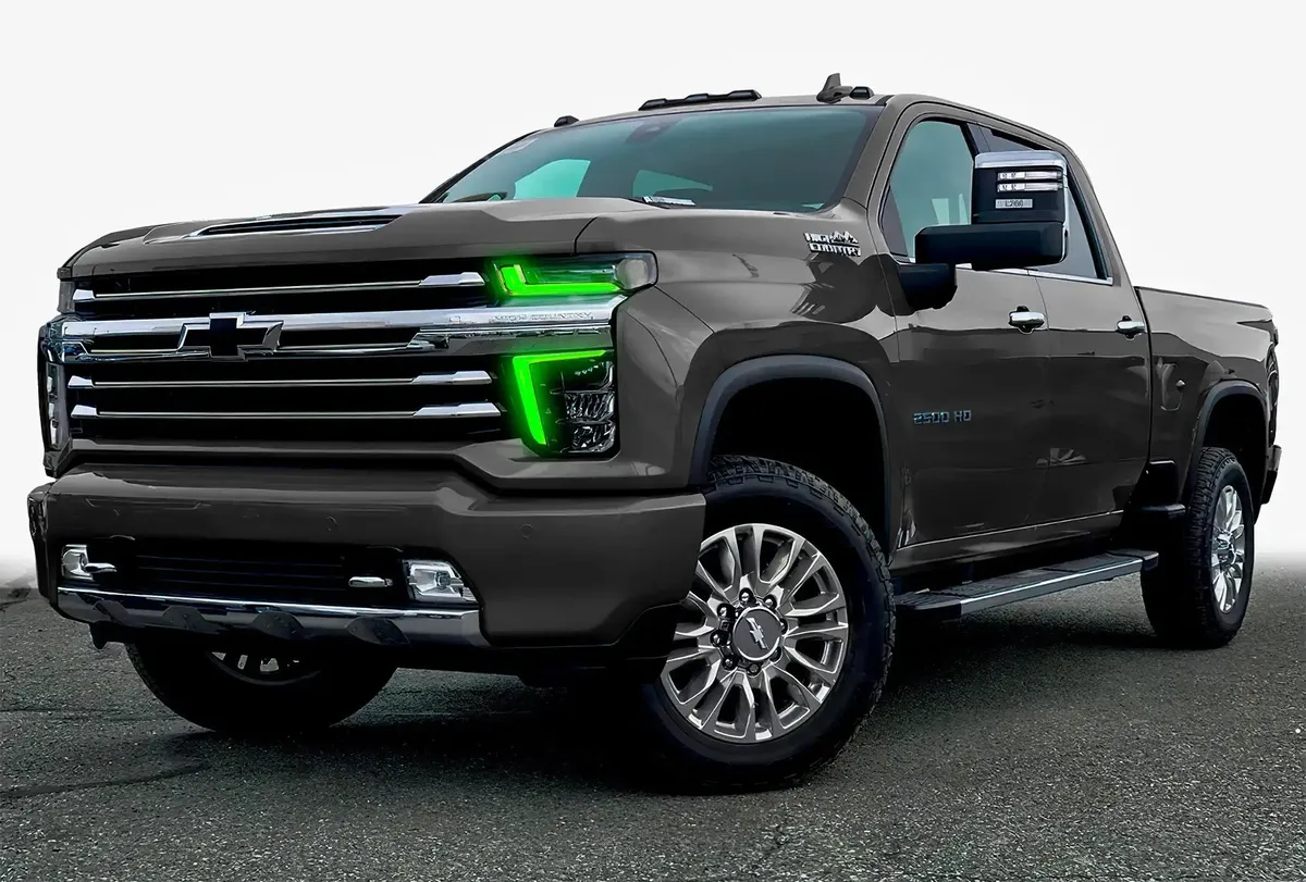 Oracle Lighting 2020-2021 Chevrolet Silverado HD 2500 3500 Colorshift Rgb+w Headlight DRL Upgrade Kit product image