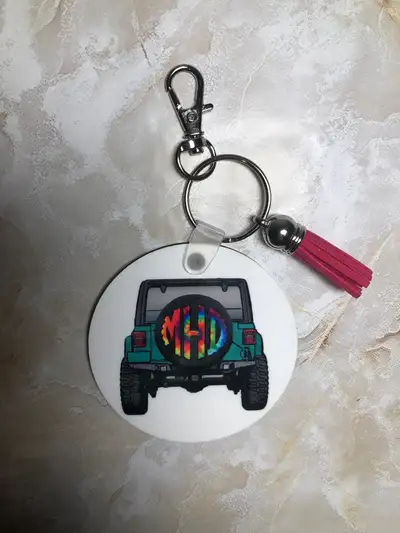 Hect Creations Hect Creations 4x4 Personalized Keychain for Jeep & Off-Road