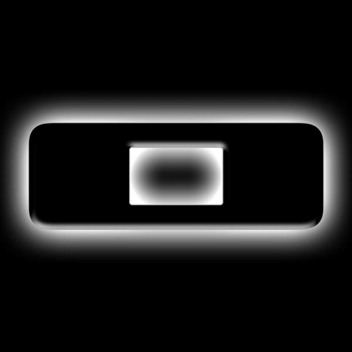 ORACLE Lighting Universal Illuminated LED Letter Badges - Matte Black Surface Finish - O product image