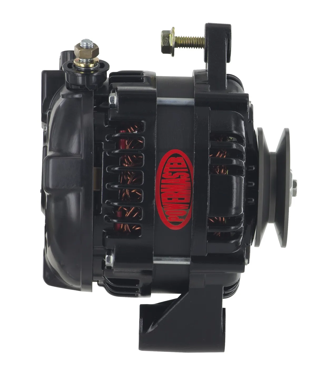 Alternator; GM; 175 Amp; 3 Wire Hair Pin Style; 6.61 In. Straight Mount; 10DN; 10si; 12si; CS130; 1 V; 175Top/145 Idle; Black; product image