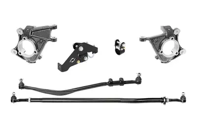 Rock Jock Currectlync Wrangler JK High Steer Kit For Stabilizer Shock. Incl. Knuckles Drag Link Tie Rod Trac Bar Reloc/Shock Mount Shock Tie Rod Clamp RockJock 4x4