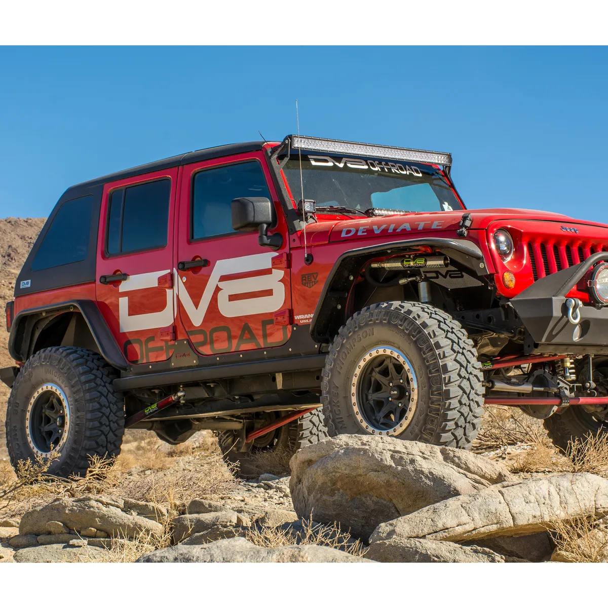DV8 Offroad FENDB-02 Fender Flares; Wide; Front & Rear product image