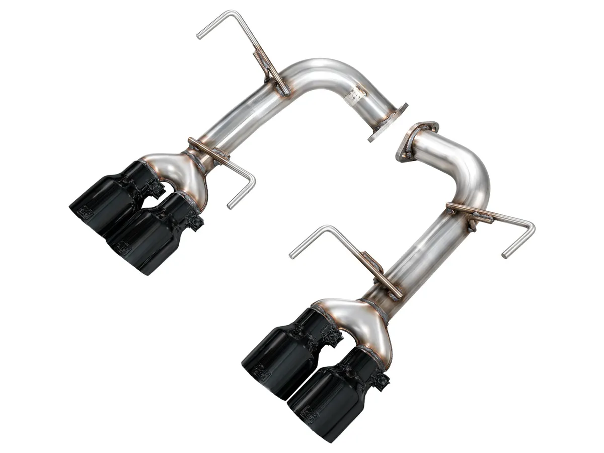 AWE Track Edition Axleback Exhaust for VB Subaru WRX - Diamond Black Tips 3020-43424 product image