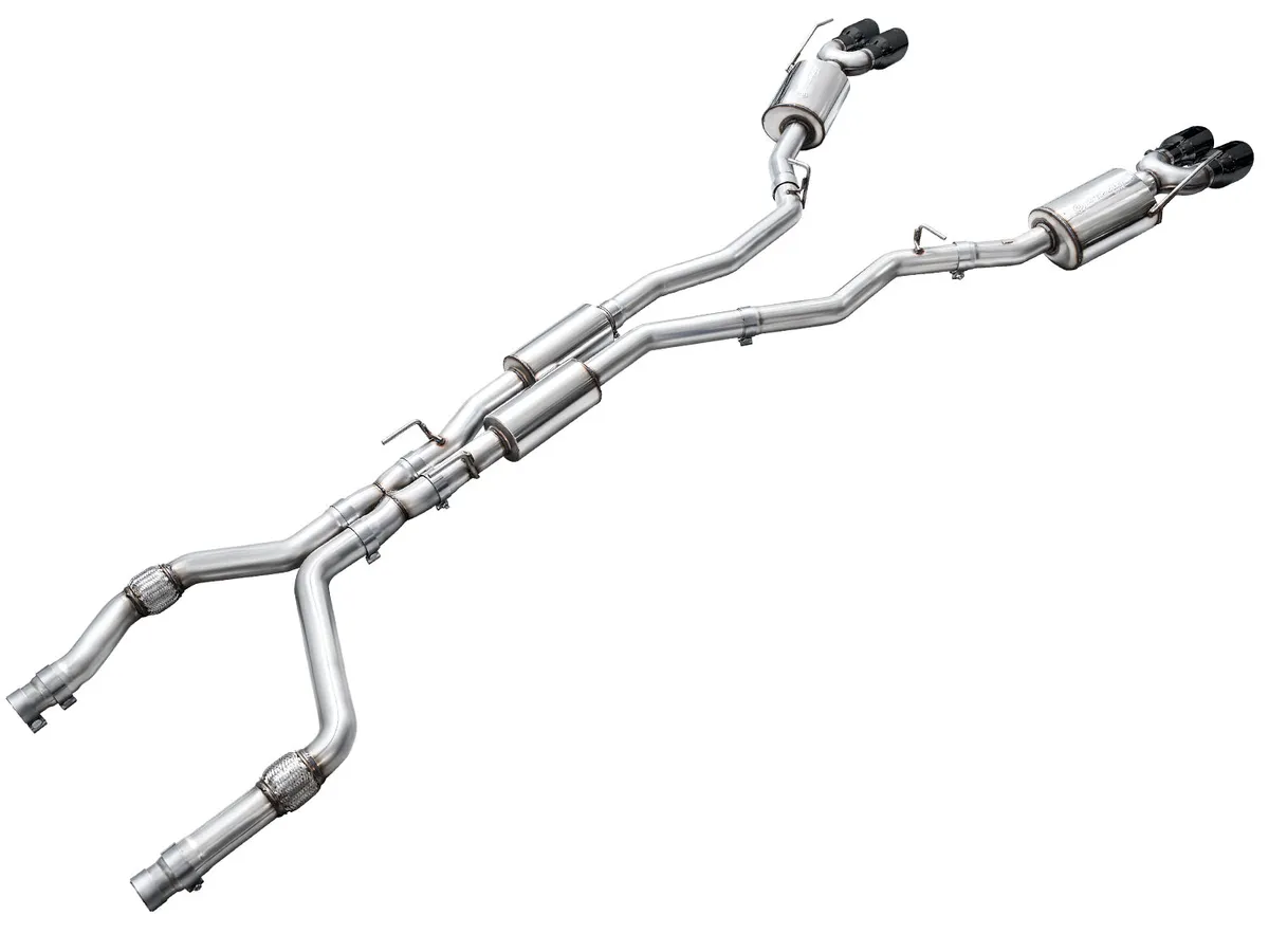 AWE Touring Edition Exhaust for Ford Explorer ST - Chrome Silver Tips product image