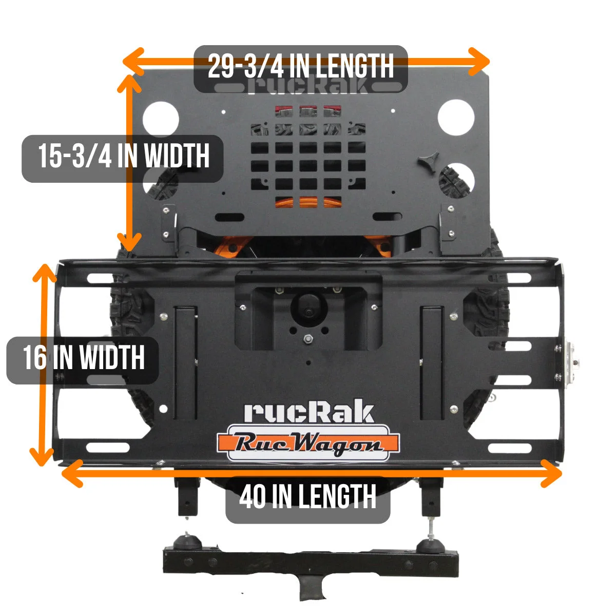 rucRak GRUNT Cargo Carrier & Bike Rack — Jeep Wrangler JK (2007–2018) product image