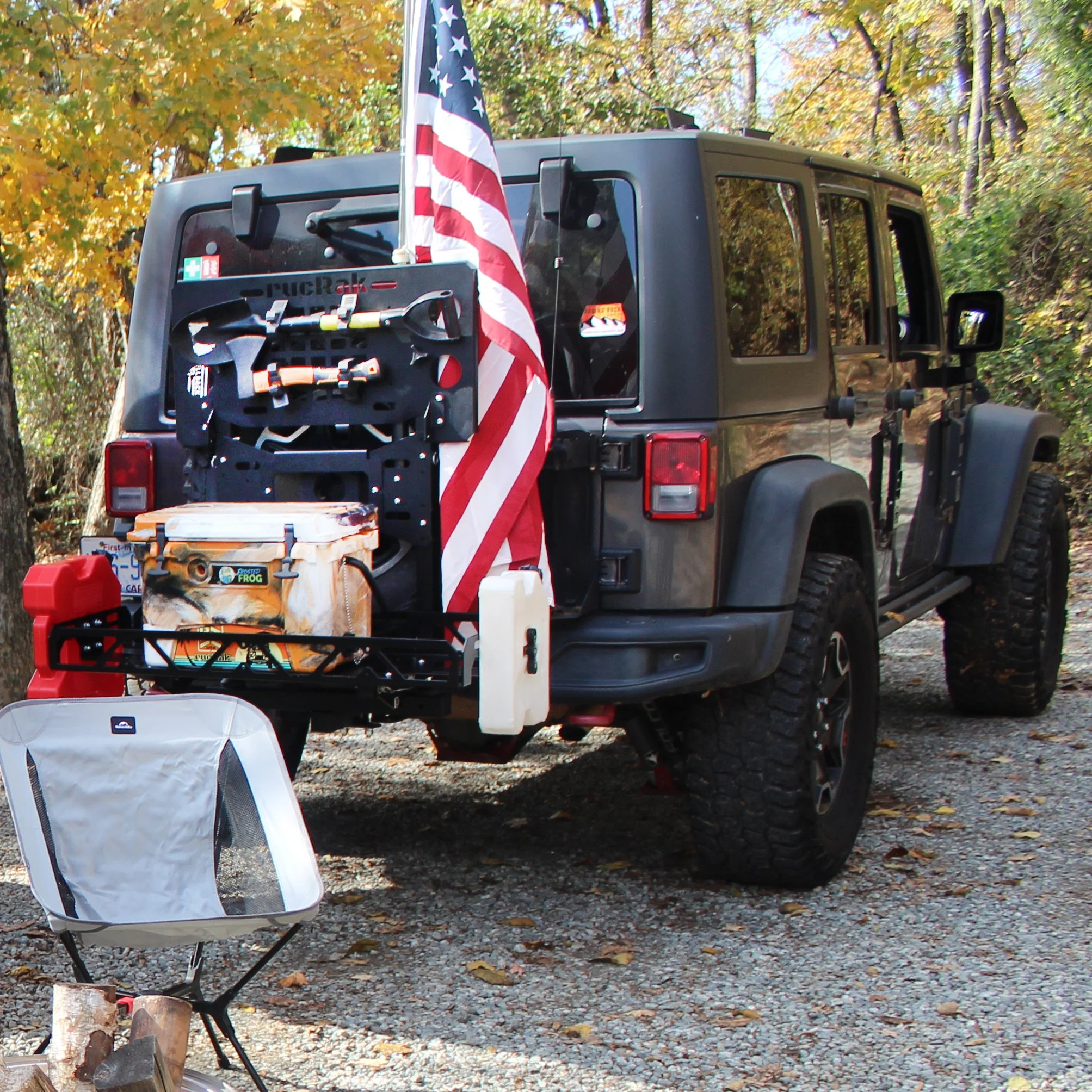 rucRak GRUNT Cargo Carrier & Bike Rack — Jeep Wrangler JK (2007–2018) product image