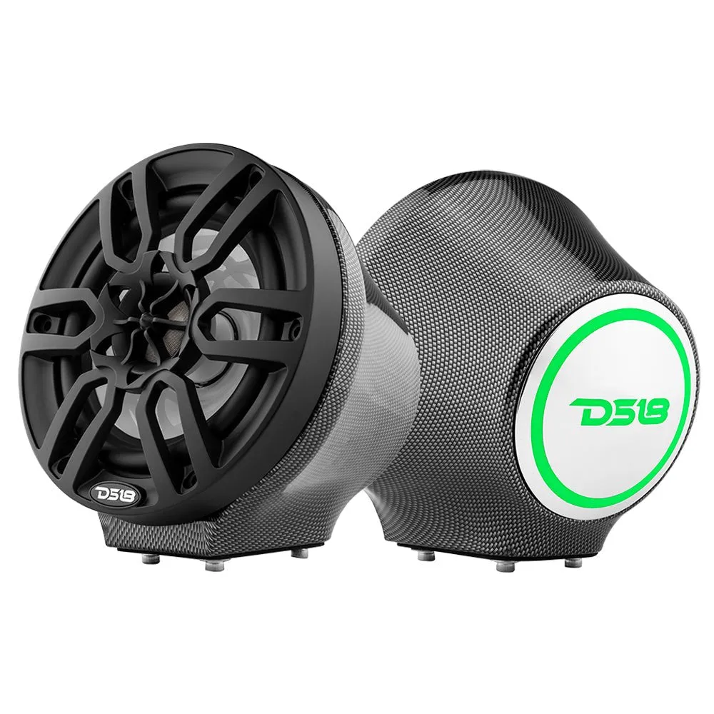 6.5” Universal Flat Mount Kick Panel Speaker Pod – Jet Skis, Jeeps, Motorcycles – RGB LED Lights product image