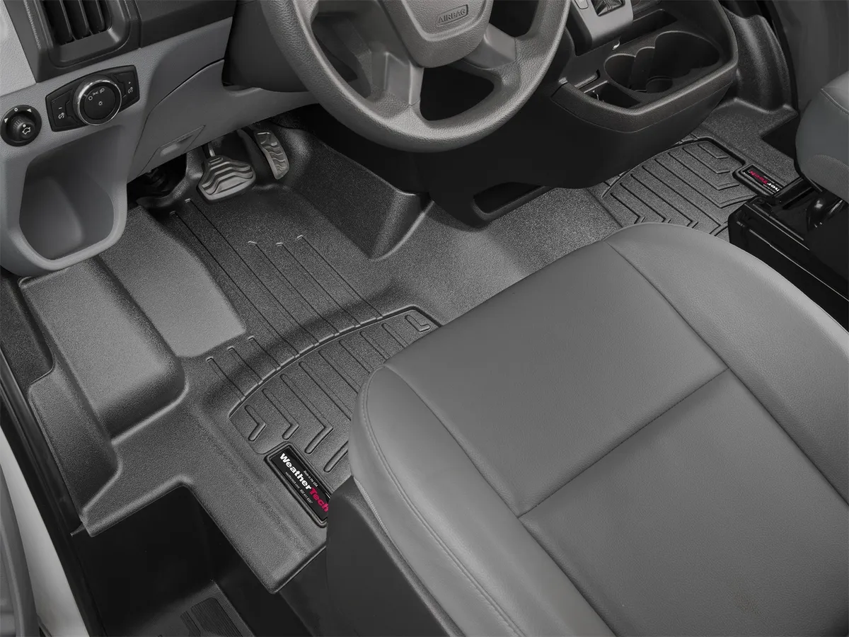 Black Front FloorLiner Ford Transit 150, 250 , 350 2015 + Fits Vinyl Floors Only product image