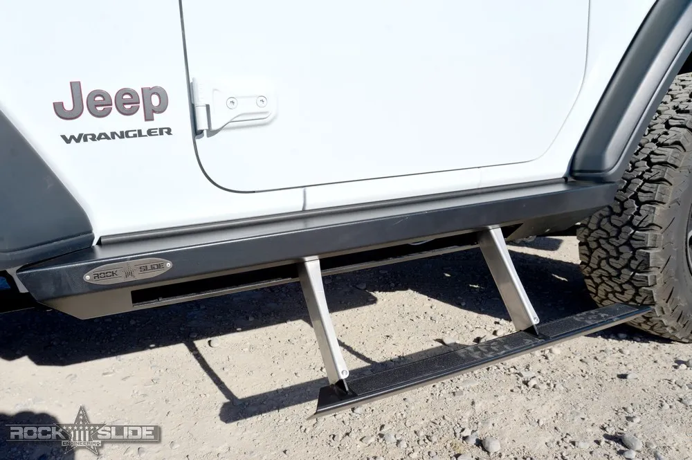Jeep JL Side Step Sliders For 2024 Wrangler JL 2 Door Models Set Rock Slide Engineering product image