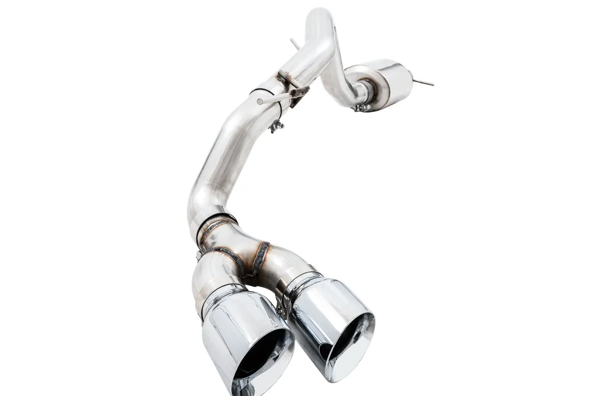 AWE Tuning AWE 0FG Exhaust with BashGuard for Ford Ranger - Dual Diamond Black Tips