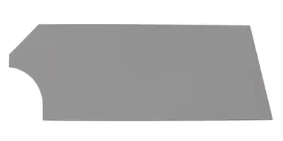 FiveStar Door High Impact Plastic Gray Right
