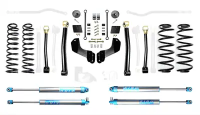 EVO Manufacturing EVO Mfg JL 2.5 Diesel Enforcer Overland Lift Stage 3 With EVO Spec King 2.0 Shocks 2018-2020 Jeep Wrangler JL Jlu Diesel