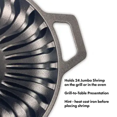 Bayou Classic Cast Iron Shrimp Pan
