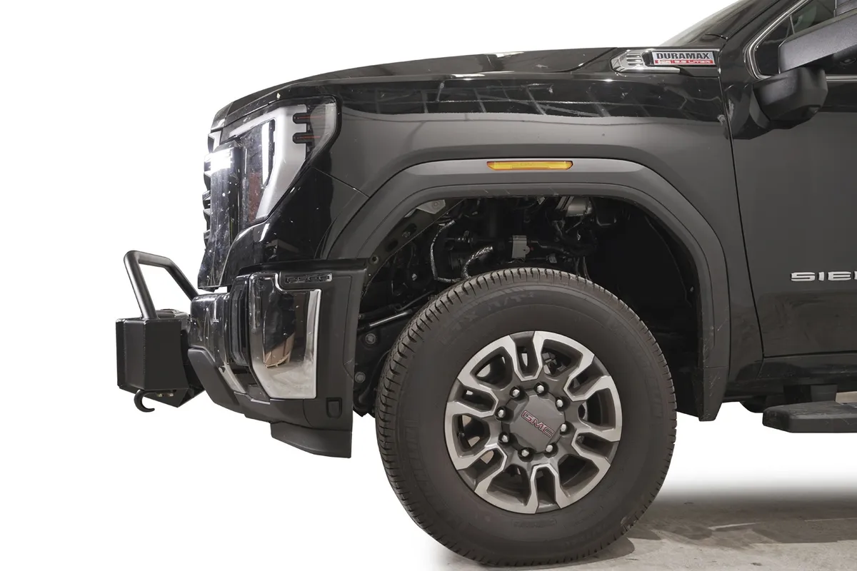 24c Sierra 2500/3500hd Winch Mount W/Prerunner Guard Frnt Bumper Matte Finish product image