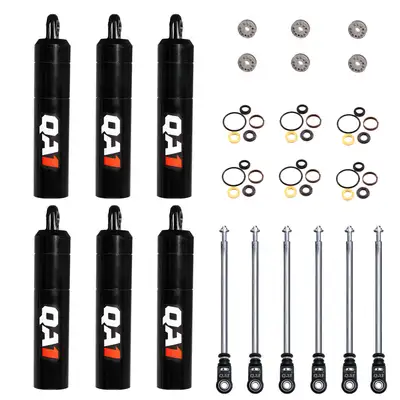 QA1 Shock Large Steel 13.38 20.30 Eyeb/Eyeb Vnone Dry ld Piston 6 Pack