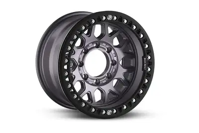 Baja Built Race Wheels Baja Built Lite Brite OUTLAW Cast Beadlock Wheel, 17x9 8x6.5 -38mm - Satin Graphite - JT/JL/JK