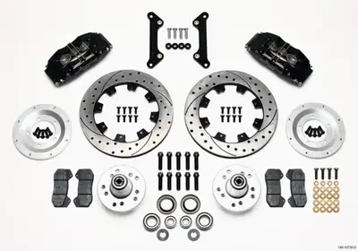 Wilwood Brakes Wilwood DP6A Front Hub Kit 12.19in Drilled 70-78 Camaro